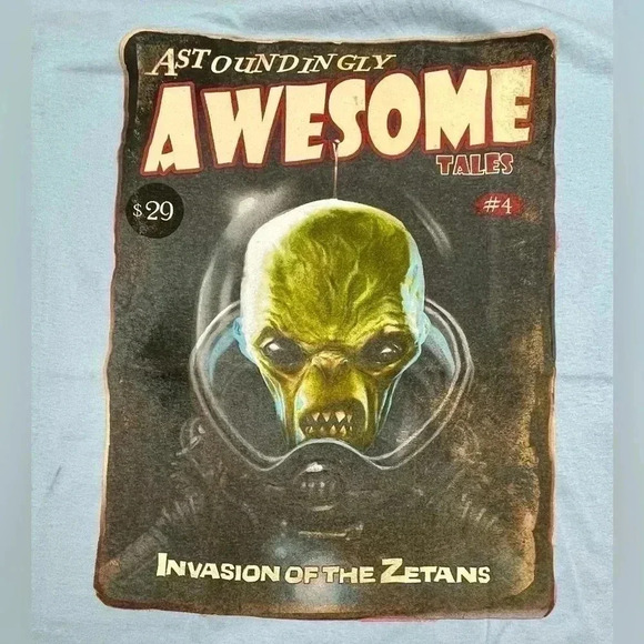 Fallout | Awesome Tails Alien | Zetans T-Shirt | 3XL - Picture 2 of 2